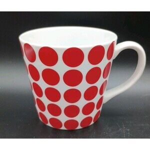 Cordon Bleu Bia Mug Red Polka Dot Oversized